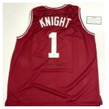 Bobby Knight Signed Indiana Hoosier Jersey
