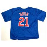 Signed Sammy Sosa Chicago Cubs Jersey
