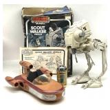 Vintage Star Wars Scout Walker and Land Speeder Ve