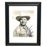 Gene Autry Autographed Black and White Photo