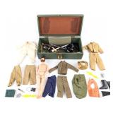 Vintage Hasbro GI Joe Figure w/ Footlocker, Outfit