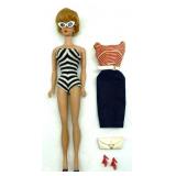 Vintage Blonde Bubble Cut Barbie in Original Swims