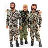 (3) Vintage Hasbro GI Joe Action Soldiers w/ Camou