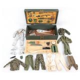 Vintage Hasbro GI Joe Footlocker with Outfits and