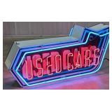 Custom 2-Sided Porcelain Used Cars Neon Arrow Sign