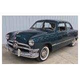 1950 Ford Custom Green Coupe