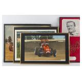 (4) AJ Foyt Posters & Prints - 3 Are Signed