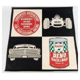 Vintage Sinclair Dino Track & Road Motor Oil Adver