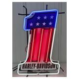 Custom Harley-Davidson #1 Three-Color Neon Sign