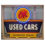 5ft Custom OK Used Cars Neon Sign