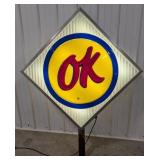 Vintage Chevrolet OK Used Cars Double Sided Lighte