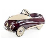 Restored Steerlcraft Lincoln Zephyr pedal car