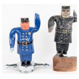 Pair of Whirligig Policeman Automobile Mascots