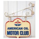 Vintage American Oil Motor Club Double Sided Embos