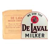 NOS Vintage SST DeLaval Milker Tombstone Sign