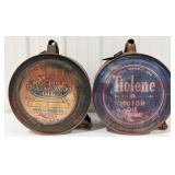 Lot Of 2 Vintage Rocker Oil Cans / Tiolene & Cryst