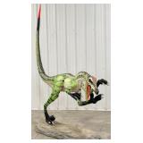 7-1/2ft Life Size Velociraptor Dinosaur Fiberglass