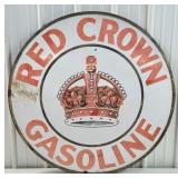 42in Vintage SSP Red Crown Gasoline Advertising Sa