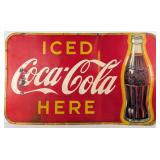 5ft Vintage SST Coca-Cola Soda Advertising Sign /