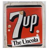 3ft Vintage SST 7up Soda Embossed Advertising Sign