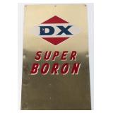 Vintage SST DX Super Boron Pump Plate Advertising