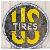 2ft Vintage DSP US Tires Advertising Sign