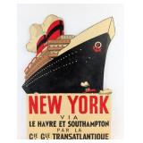 SSM New York Transatlantic Cruiser French Advertis