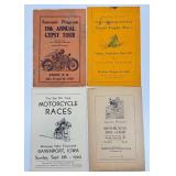 1930s - 1940s Motorcycle Racing & Hill Climb Progr