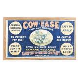 Early Cow-Ease Framed Canvas Banner w/ Graphics