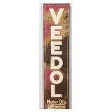 6ft Vintage SST Veedol Motor Oils Embossed Vertica