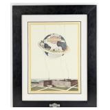 Framed Harley-Davidson Motorcycle Dealership 'HD