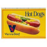 SST Vienna Beef Hot Dogs Embossed Sign