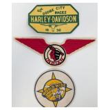 3) Original 1940s-1950s Motorcycle Patches / India