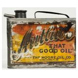 Early Autlubo Moore Oil Co. 1/2 Gallon Motor Oil C
