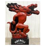 Giant 6ft Fireball Cinnamon Whisky Dragon Display