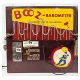 Vintage 5ï¿½ Booz-Barometer Countertop Coin Op Skill