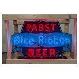 SSP Pabst Blue Ribbon Beer Neon Advertising Sign