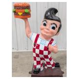 Nearly 3-1/2ft Big Boy Cast Metal Statue