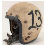Vintage Motorcycle / Auto Racing Helmet No.13 / Sk