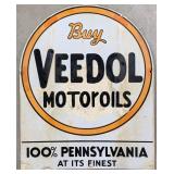 Vintage DSP Veedol Motor Oils Tombstone Advertisin