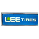 3ft Vintage 2-Sided Lee Tires Lighted Embossed Adv