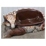 Life Size Ankylosaurus Dinosaur Fiberglass Bench