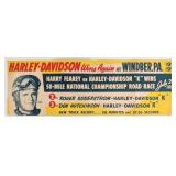 Original 1954 Harley-Davidson Motorcycle Road Race