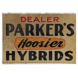Vintage SST Parker Hoosier Hybrids Advertising Sig