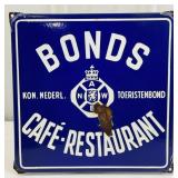Vintage SSP Bonds Cafe-Restaurant Advertising Sign
