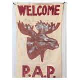 Large Loyal Order Of Moose Cloth Fraternal Banner