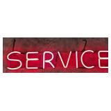 Vintage Auto Dealership 'Service' Skeleton Pink