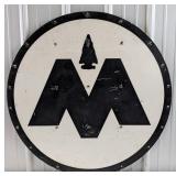 3ft Vintage SST Monon Railroad Hoosier Line Advert