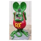 3ft Cast Metal Rat Fink Statue