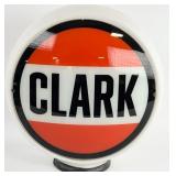Vintage Clark Gas Pump Globe w/ Milk Glass Body
